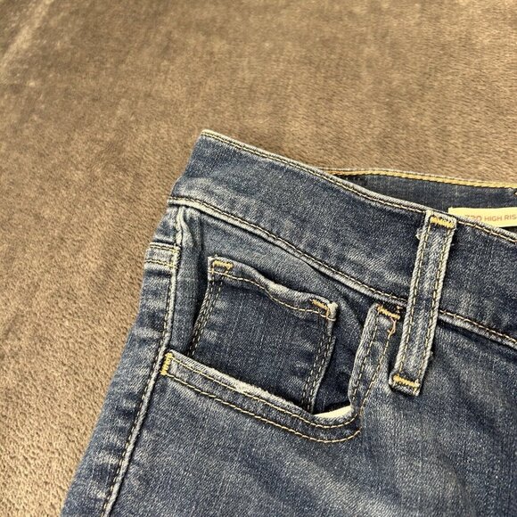 Levis Jeans Womens 24x27” Blue 720 Super Skinny Ankle High Rise Denim Pants - Picture 7 of 12